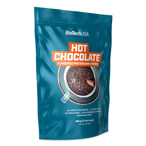 Hot chocolate, fehérje tartalmú forrócsoki italpor - 450 g