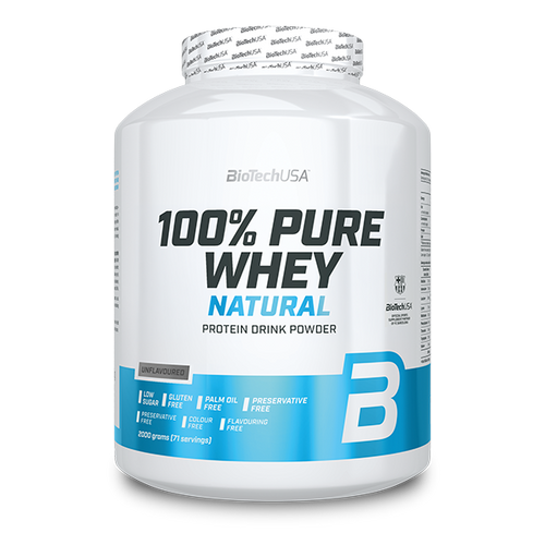 100% Pure Whey Natural tejsavófehérje-koncentrátum italpor - 2000 g