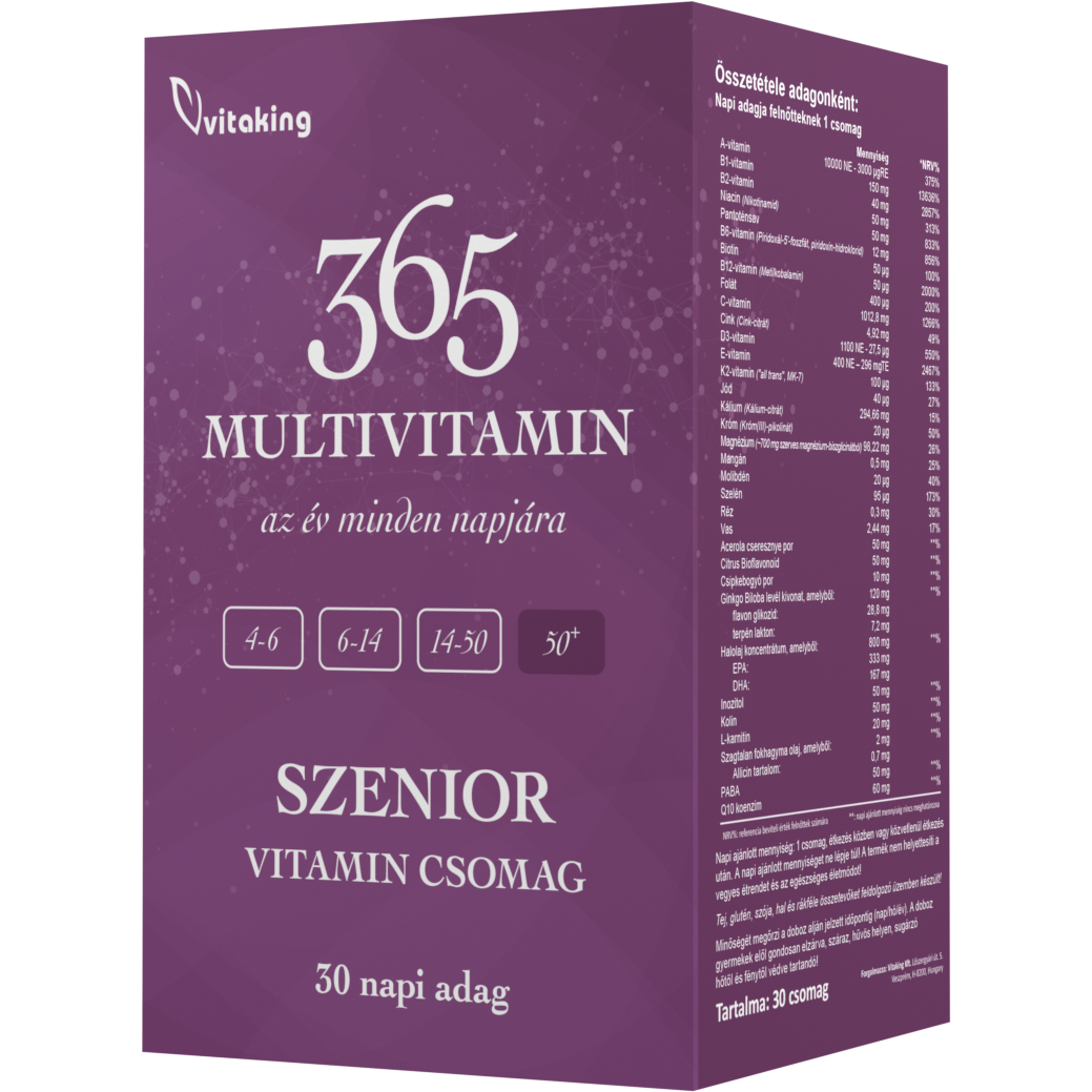 365 Multivitamin Szenior 30 pak.