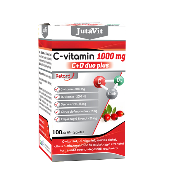 C-vitamin 1000mg C+D DUO Plus - 100 tabletta