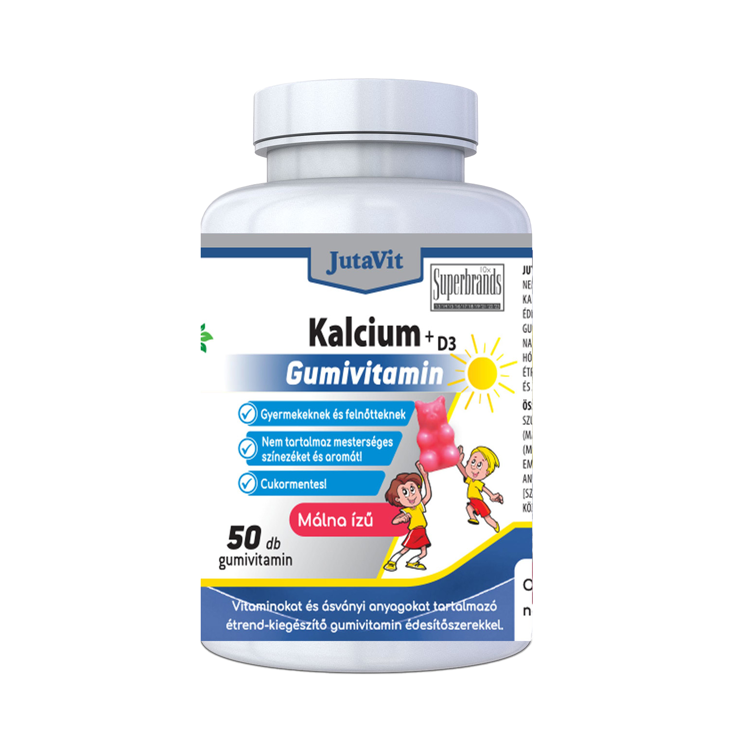 Kalcium + D3 gumivitamin - 50 gélkapszula