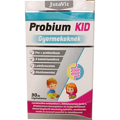 JutaVit Probium Kid Gyermekeknek + Inulin - 30 rágótabletta