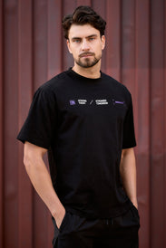 HYBRID BALANCE oversized férfi póló