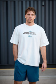 HYBRID TALENT oversized férfi póló