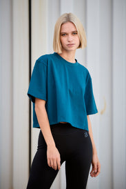 Heavyweight Oversized női cropped póló