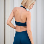SEAMLESS womens halter sportmelltartó