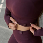 SEAMLESS LONG-SLEEVE CROP Női hosszú ujjú felső