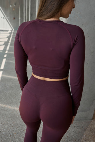 SEAMLESS LONG-SLEEVE CROP Női hosszú ujjú felső
