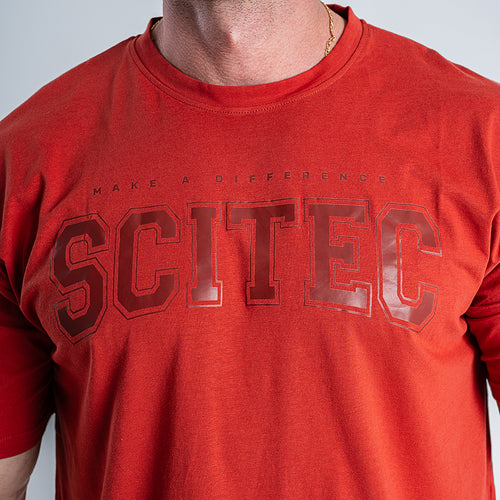 JOSH férfi póló - rozsdavörös