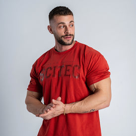 JOSH férfi póló - rozsdavörös