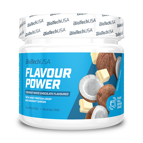 A BioTechUSA Flavour Power 5-féle ízben elérhető ízesítő por pálmaolaj- és gluténmentesen.