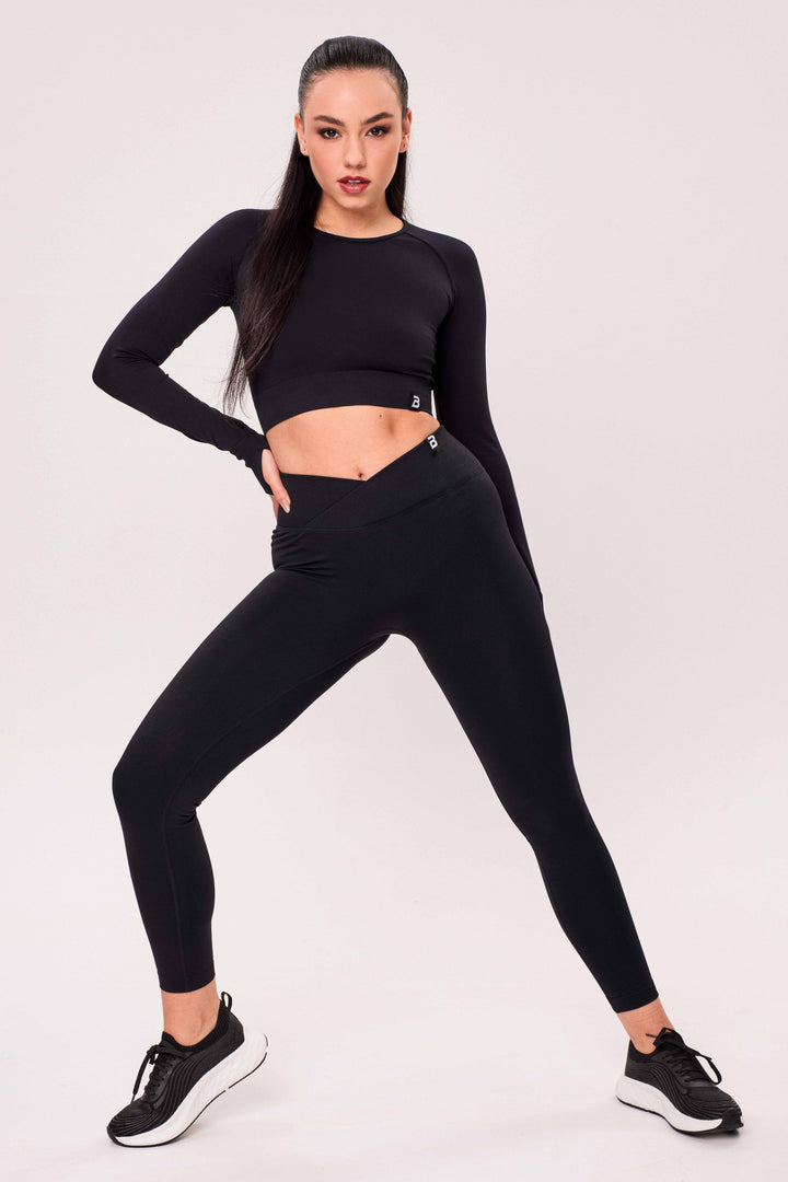 CROSSOVER SEAMLESS LIFT UP Női leggings