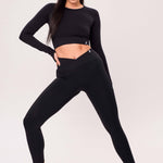 CROSSOVER SEAMLESS LIFT UP Női leggings