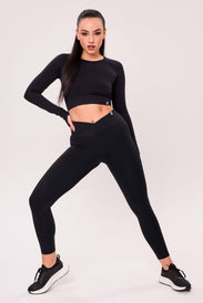 BioTechUSA CROSSOVER SEAMLESS LIFT UP Női leggings