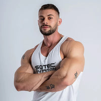 JUDE férfi ujjatlan póló - fehér