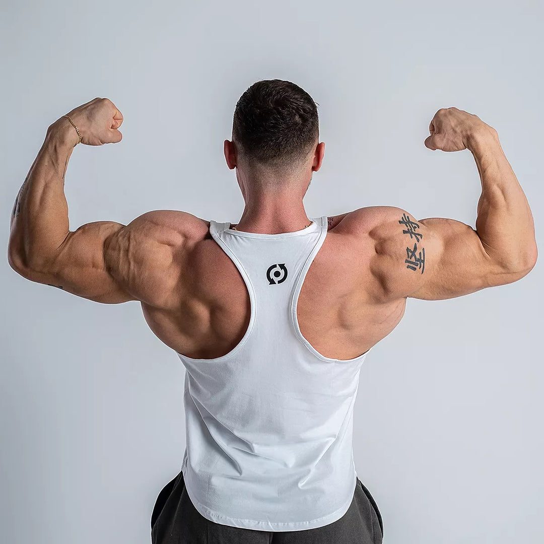 JUDE férfi ujjatlan póló - fehér