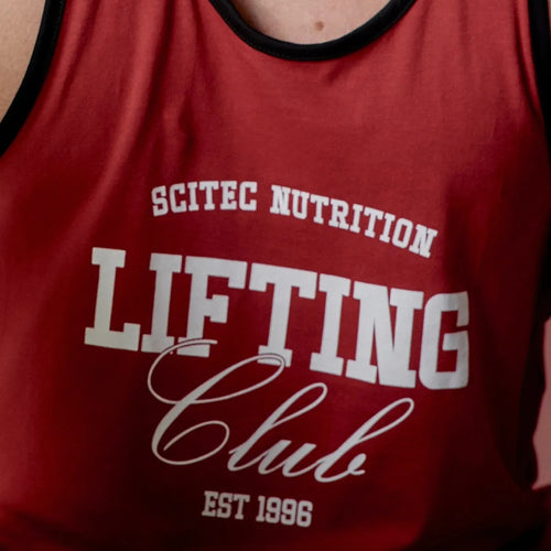 LIFTING CLUB férfi ujjatlan póló - piros