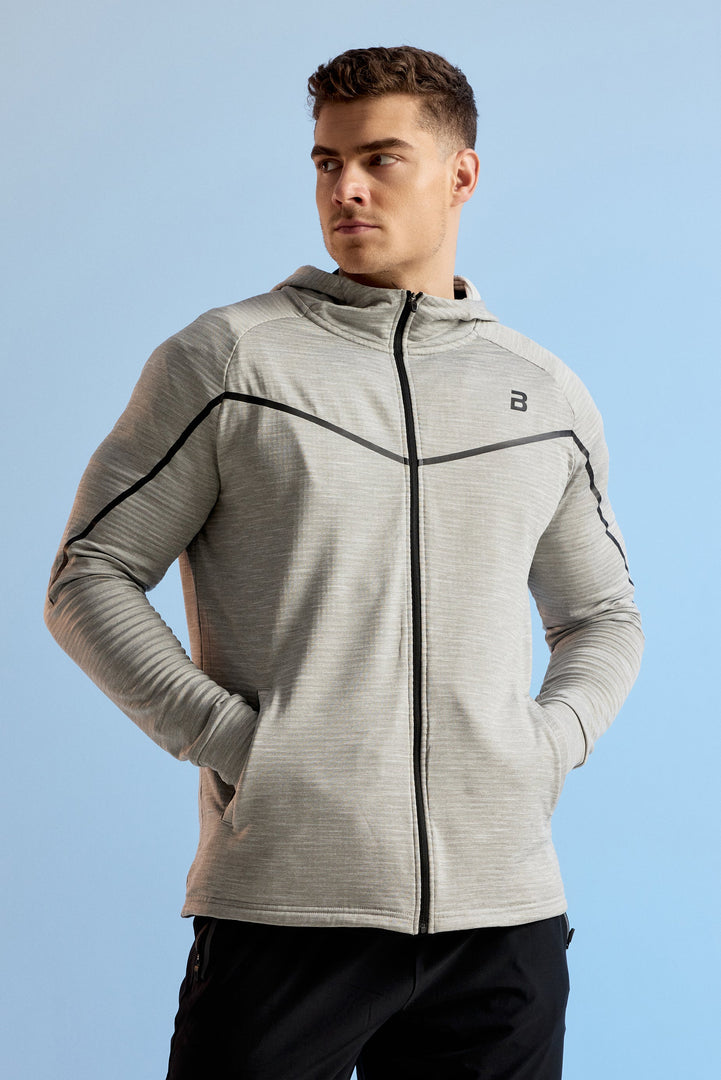 RISE férfi zipzáros pulóver