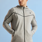 RISE férfi zipzáros pulóver