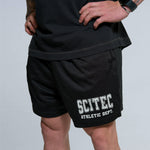 Scitec Athletic dept mesh férfi fekete rövidnadrág