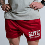Scitec Athletic dept mesh férfi piros rövidnadrág