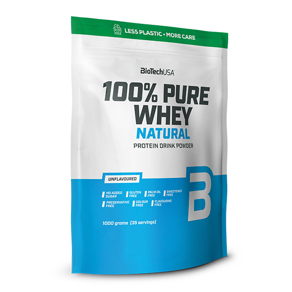 100% Pure Whey Natural tejsavófehérje-koncentrátum italpor - 1000 g
