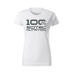 100% Scitec Nutrition póló női fehér