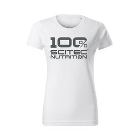 100% Scitec Nutrition póló női fehér