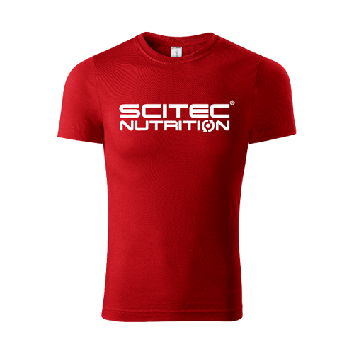 Basic Scitec Nutrition póló, férfi - piros